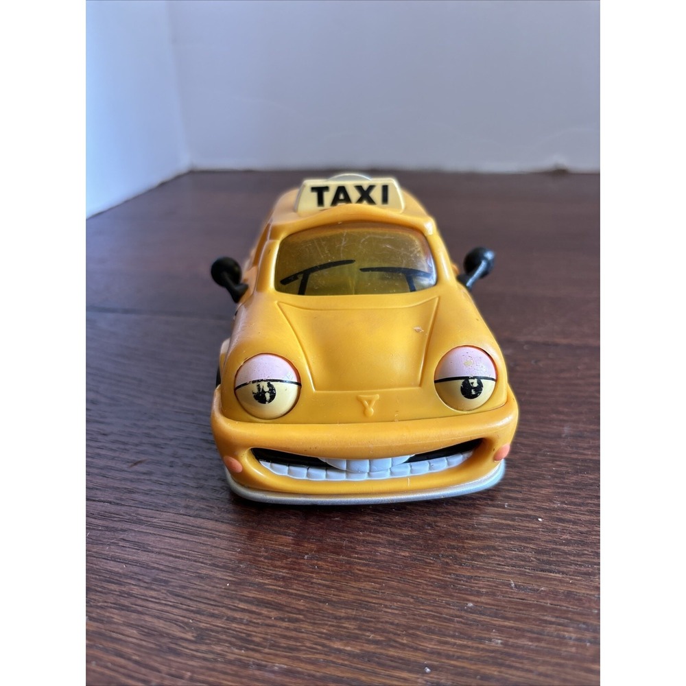 Vintage Chevron Cars 1997 Tyler Yellow Taxi Cab 6" Car